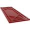 Ekena Millwork True Fit PVC Bungalow Fixed Mount Shutters, Fire Red, 12W x 44H, PR TFP001BG12X044BR - alternate 12